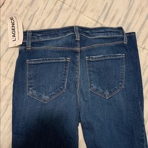 NWT L’AGENCE navy jeans, size 25. No rips, classic navy jean